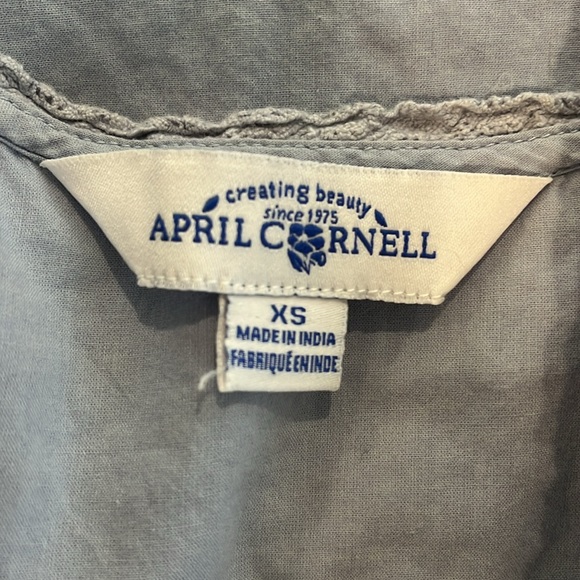 April Cornell Embroidered Nightie; Size XS - Picture 2 of 9